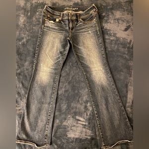 American Eagle Distressed Kick Boot Stretch Size 14